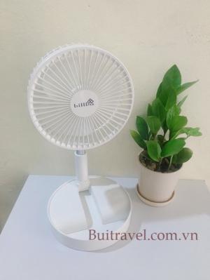 Quạt gấp gọn chế độ gió tự nhiên 3 tốc độ pin 3.7V - 7200mah độ cao tối đa 1m