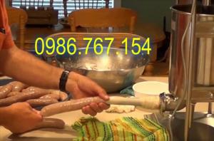 Máy đùn xúc xích chạy điện 15L, máy làm lạp xưởng