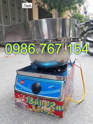 Máy nổ bắp rang bơ bằng ga có váng