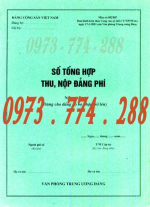 Bán cuốn thu nộp Đảng phí