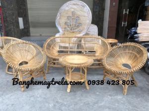 Bàn ghế sen mây tự nhiên