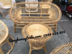 Bàn ghế sen mây tự nhiên