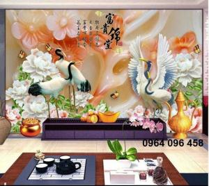 tranh ngọc 3d phòng khách k04