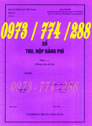 Bán quyển sổ tổng hợp thu, nộp Đảng phí