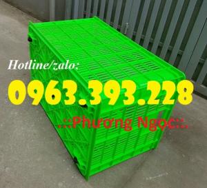 Sọt nhựa 5 bánh xe, sọt nhựa đựng trái cây, sọt nhựa kéo hàng