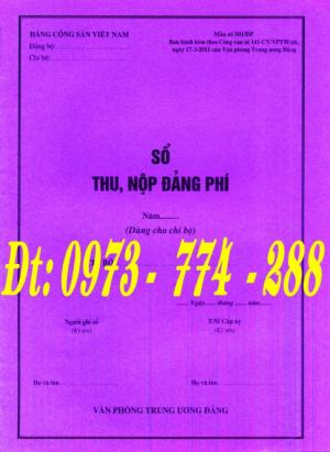 Bán mẫu sổ S04/ĐP - Sổ tổng hợp thu tiền Đảng phí của các đơn vị cấp dưới ( Dùng cho Đảng bộ phận trở lên)