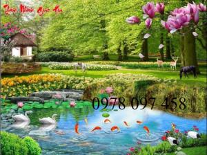 Tranh gạch phòng khách