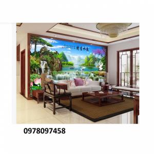 Tranh gạch cây tiền vàng