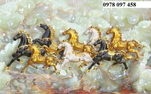 Tranh gạch phong thủy bát mã