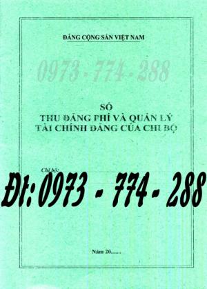 Sổ tổng hợp thu tiền Đảng phí của các đơn vị cấp dưới (Dùng cho Đảng bộ bộ phận trở lên)