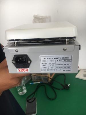 Máy khuấy từ gia nhiệt hiện số cóa setup thời gian