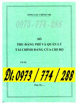 Sổ thu đảng phí và quản lý tài chính đảng của chi bộ