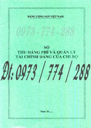 Đảng Cộng Sản Việt Nam - Sổ thu Đảng phí và quản lý tài chính Đảng của chi bộ
