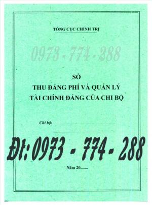 Đảng Cộng Sản Việt Nam - Sổ thu Đảng phí và quản lý tài chính Đảng của chi bộ