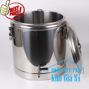 Thùng/Nồi inox cách nhiệt giữ nhiệt đựng thức ăn, đựng cháo, canh soup, nước lèo giá rẻ tại Quận 10