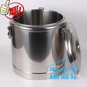 Thùng/Nồi inox cách nhiệt giữ nhiệt đựng thức ăn, đựng cháo, canh soup, nước lèo giá rẻ tại Quận 10