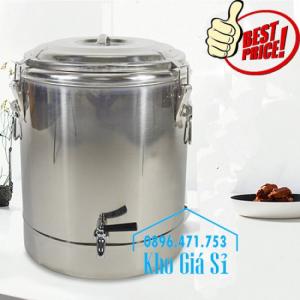 Thùng/ Nồi inox cách nhiệt, giữ nhiệt vận chuyển nước lèo, nước phở giá rẻ tại Thủ Đức