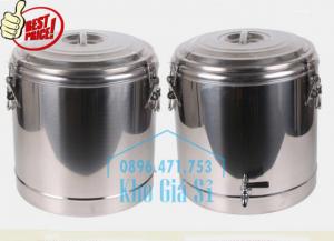 Thùng/ Nồi inox cách nhiệt, giữ nhiệt vận chuyển nước lèo, nước phở giá rẻ tại Thủ Đức