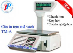 cân tính giá in tem, cân siêu thị in tem nhãn TM-A