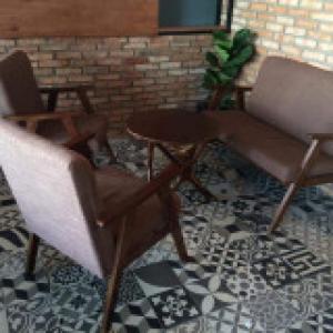 Thanh lý bộ bàn ghế sofa cafe gỗ giá rẻ tphcm