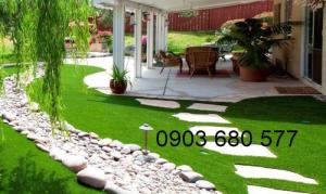 Cỏ nhân tạo an toàn trang trí sân chơi trẻ em, sân bóng đá, trường học mầm non