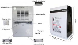 Máy hút ẩm Edison ED-16BE
Máy hút ẩm Edison ED-16BE (16 lít / ngày)
- Cấu tạo các Phím chức năng của Máy