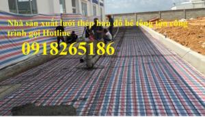 Lưới thép hàn đổ bê tông phi 6 a 200x200, 100x200