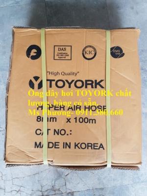 Ống dây hơi áp lực Toyork phi 8x15mm (hàng Hàn Quốc)- 100m/cuộn (có CO,CQ)