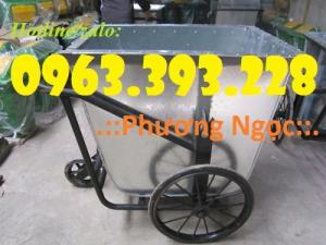 Xe gom rác tôn, xe gom rác 3 bánh, xe đẩy rác bằng tôn