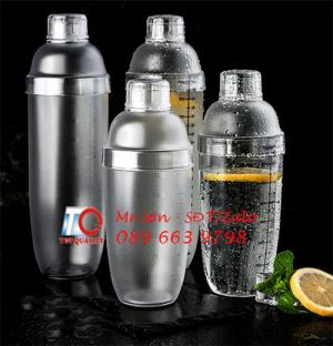 Bình lắc trà sữa inox, nhựa mica, bình shacker inox giá tốt