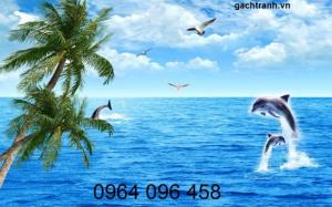 tranh gạch 3d phong cảnh biển YT05