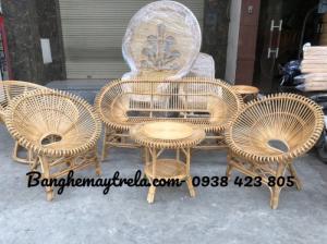 Bàn ghế sofa sen mây