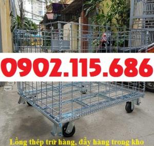 Lồng thép, lồng hàng, lồng đựng hàng, pallet lưới, lồng kéo hàng, lồng thép có bánh xe,