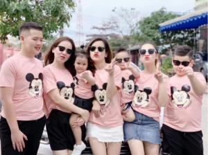 Áo đôi mẹ và bé in hình chuột Mickey dễ thương