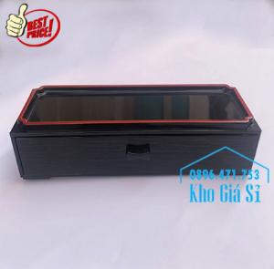 Bán hộp đựng đũa muỗng có nắp màu đen, Hộp đựng đũa muỗng màu đen có ngăn kéo Bình Dương
