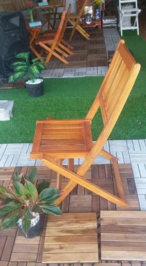 Thanh lý bộ bàn ghế xếp gỗ mini giá rẻ tphcm
