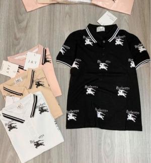 Áo thun nữ có cổ hoạ tiết BBR kiểu Polo thời trang VNXK