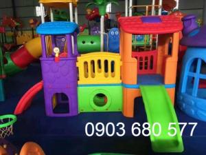 Các bộ liên hoàn cầu trượt trẻ em cho trường mầm non, sân chơi, công viên
