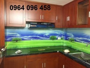 kính ốp bếp - tranh kính ốp bếp 3d