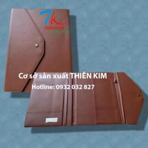 Xưởng sản xuất bìa đựng hồ sơ, bìa còng, bìa trình ký da, nhận làm bìa sơ mi da,