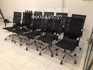 GHẾ GIÁM ĐỐC LƯỚI CAO CẤP - LƯNG CAO , MÀU ĐEN - FREE SHIP