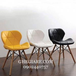 GHẾ EAMES CAO CẤP - GHẾ BÀN PHẤN - GHẾ LÀM VIỆC - MẶT NỆM HỌA TIẾTTAM GIÁC