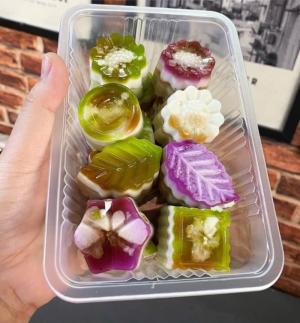 Rau câu sơn thuỷ (dạng viên): 110k/hộp 500gr