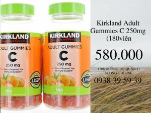 Kẹo Dẻo trái cây Bổ Sung Vitamin C Kirkland Adult Gummies C 250mg (180viên)