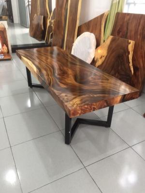 Mặt bàn gỗ me tây dài 1,6m rộng 60cm dầy 7cm - A29