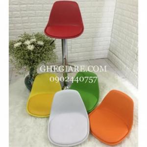 Ghế quầy lễ tân , ghế quầy bar mặt nhựa bọc nệm nhiều màu - free ship hcm
