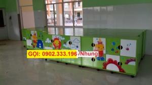công ty chuyên bán kệ mầm non, tủ cặp mầm non