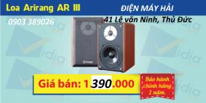 Loa karaoke gia đình Arirang AR III bán rẻ nhất tại Điện Máy Hải giảm đến 15% chỉ còn 1 390K/ cặp