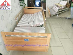 Giường bệnh đa năng MKC-Medical 4 tay quay 12 chức năng, ốp gỗ