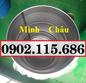 Thùng phuy sắt 220l, thùng phuy sắt nắp mở, thùng phuy sắt mới, thùng phuy sắt có đai khóa, thùng phuy sắt giá rẻ,